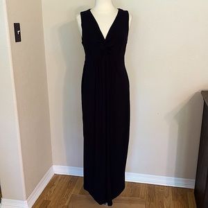 Chico’s Black Maxi Dress Sz 2 Large Sleeveless